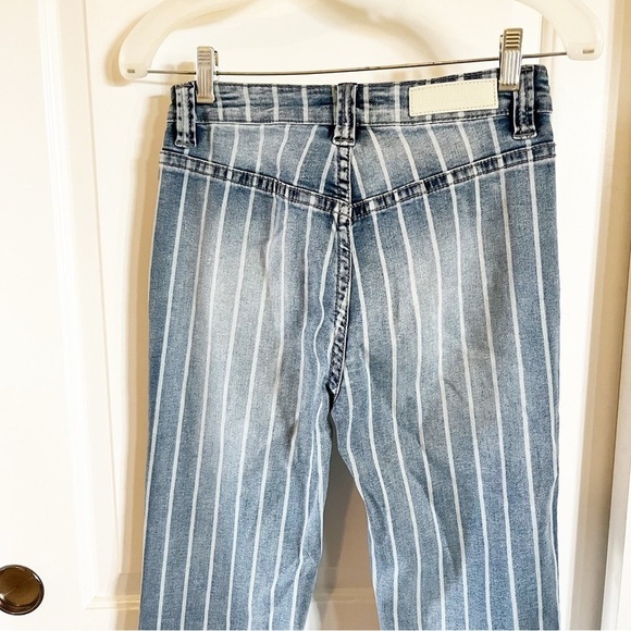 Rock and Roll Denim Pin Stripe Flare Jeans - Picture 9 of 16